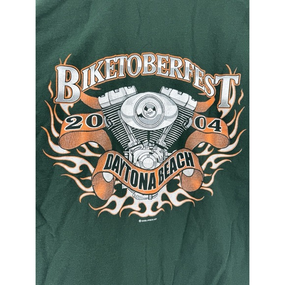 Biketoberfest Daytona Beach Mens T-shirt Sz L 2004 11th Anniversary Graphic Tee - Picture 3 of 5